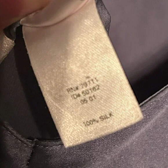 Vintage Victoria's Secret 100% Silk Open Back Gown Deep Blue Small Bridal - Picture 4 of 9